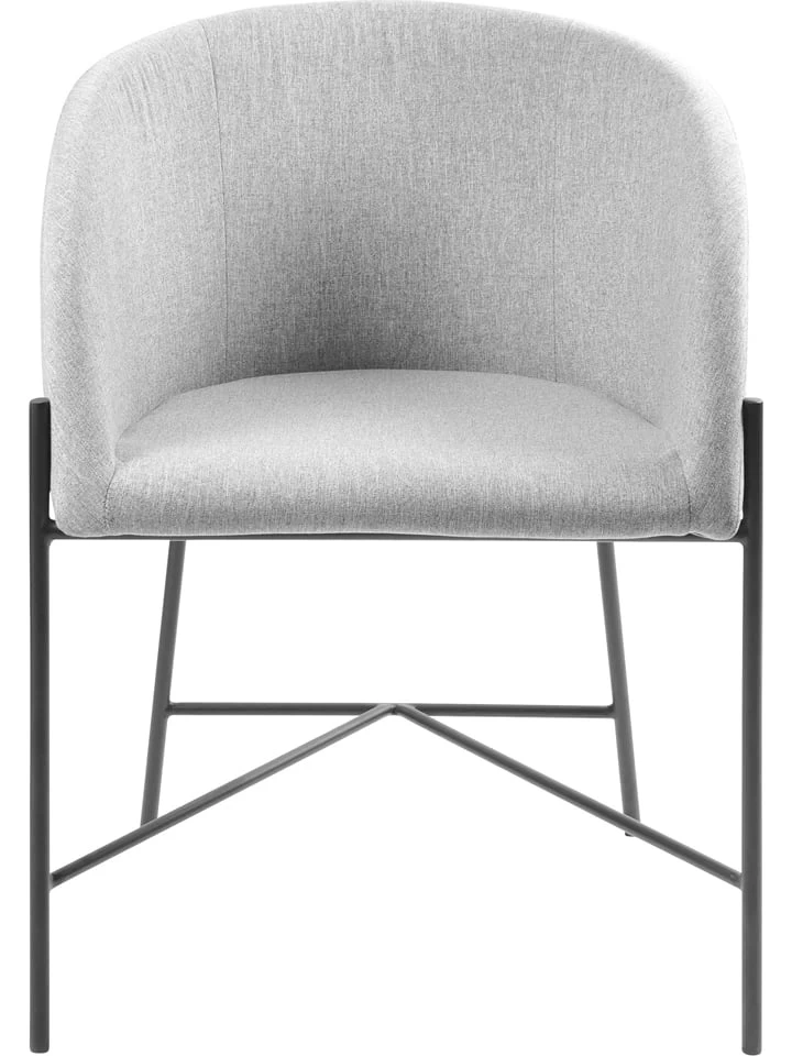 Esszimmerstuhl "Nelson" In Grau - (B)56 X (H)76 X (T)54 Cm – Bild 2