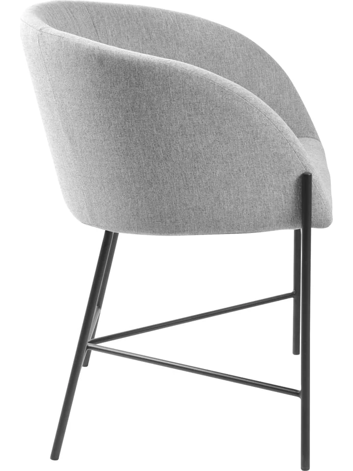 Esszimmerstuhl "Nelson" In Grau - (B)56 X (H)76 X (T)54 Cm – Bild 3