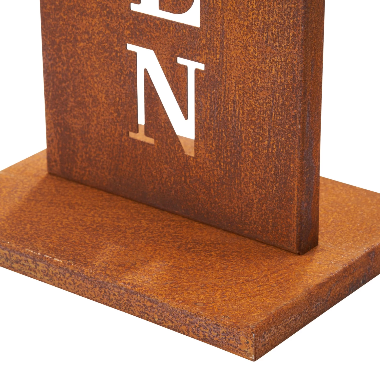 Stahl Standschild Willkommen In Rost – Bild 6