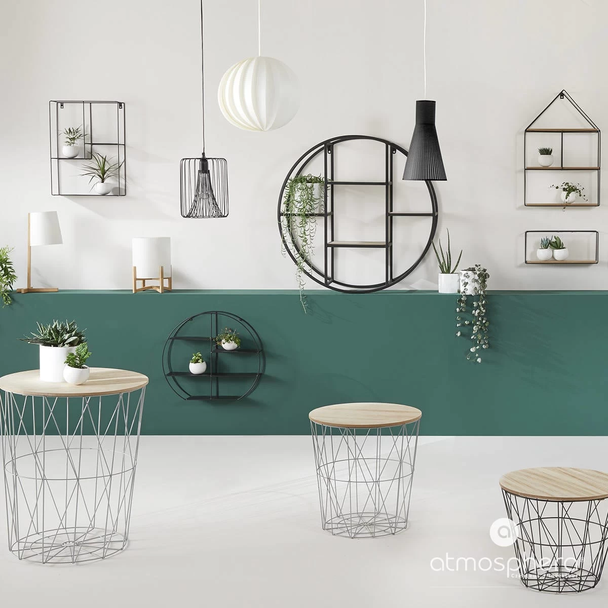 Korbtisch In Weiß – Bild 4