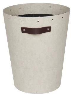 Papierkorb "Aries" In Beige - (H)35 X Ø 27 Cm