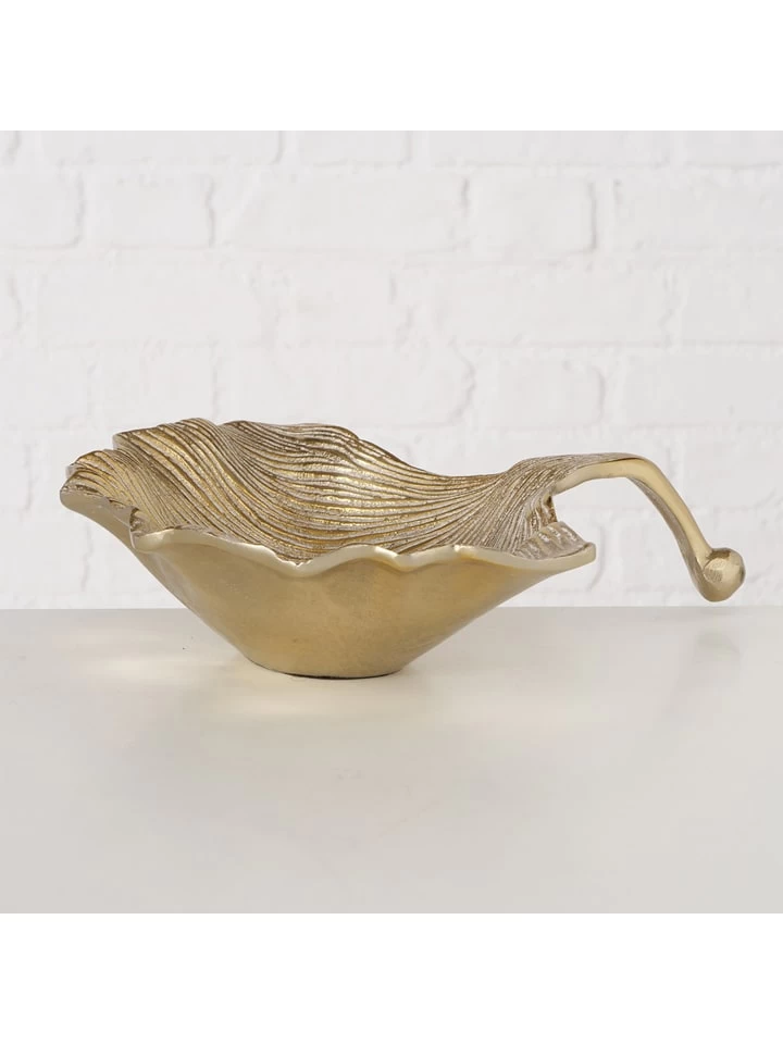 Dekoschale "Ginkgo" In Gold - (B)30 X (H)7 X (T)29 Cm – Bild 3
