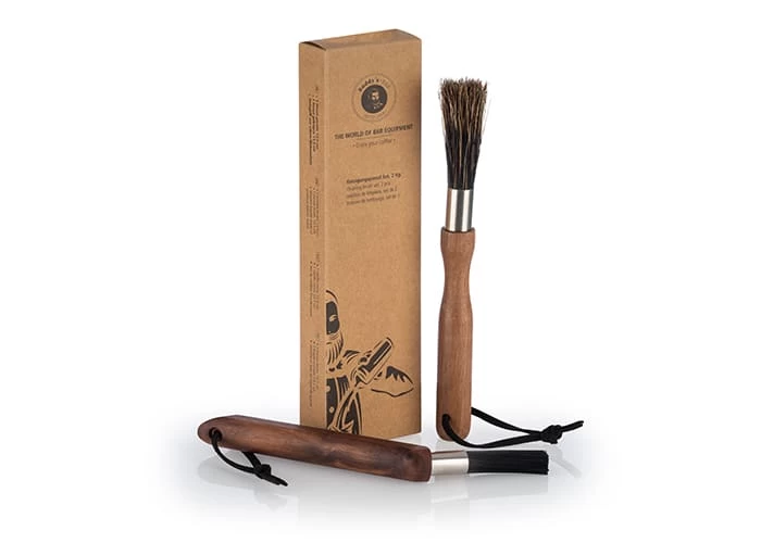 2-tlg. Set Reinigungspinsel Set In Braun, Maße: 2,5x2,5x21 Cm