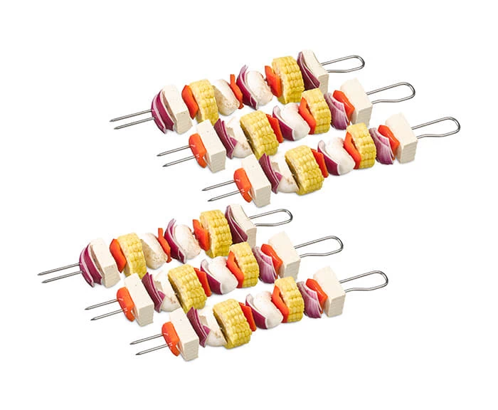 Doppelspieße, 6 Er Set Länge: 29 Cm Edelstahl (AISI 201) Rundmaterial – Bild 4