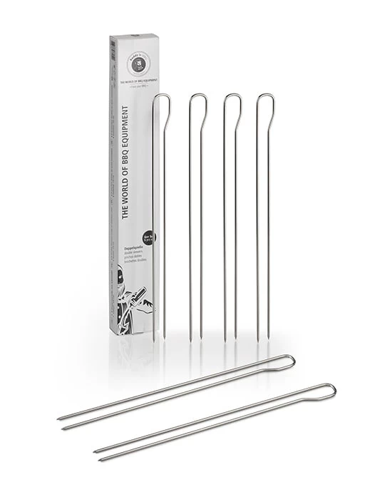 Doppelspieße, 6 Er Set Länge: 29 Cm Edelstahl (AISI 201) Rundmaterial