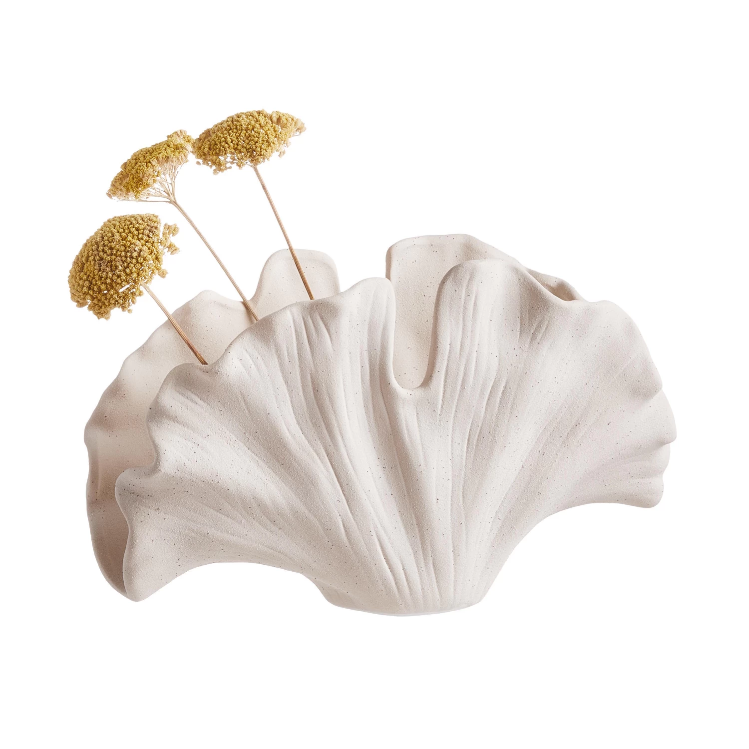 Deko-Objekt Blatt Höhe 21cm GINKGO In Creme – Bild 3