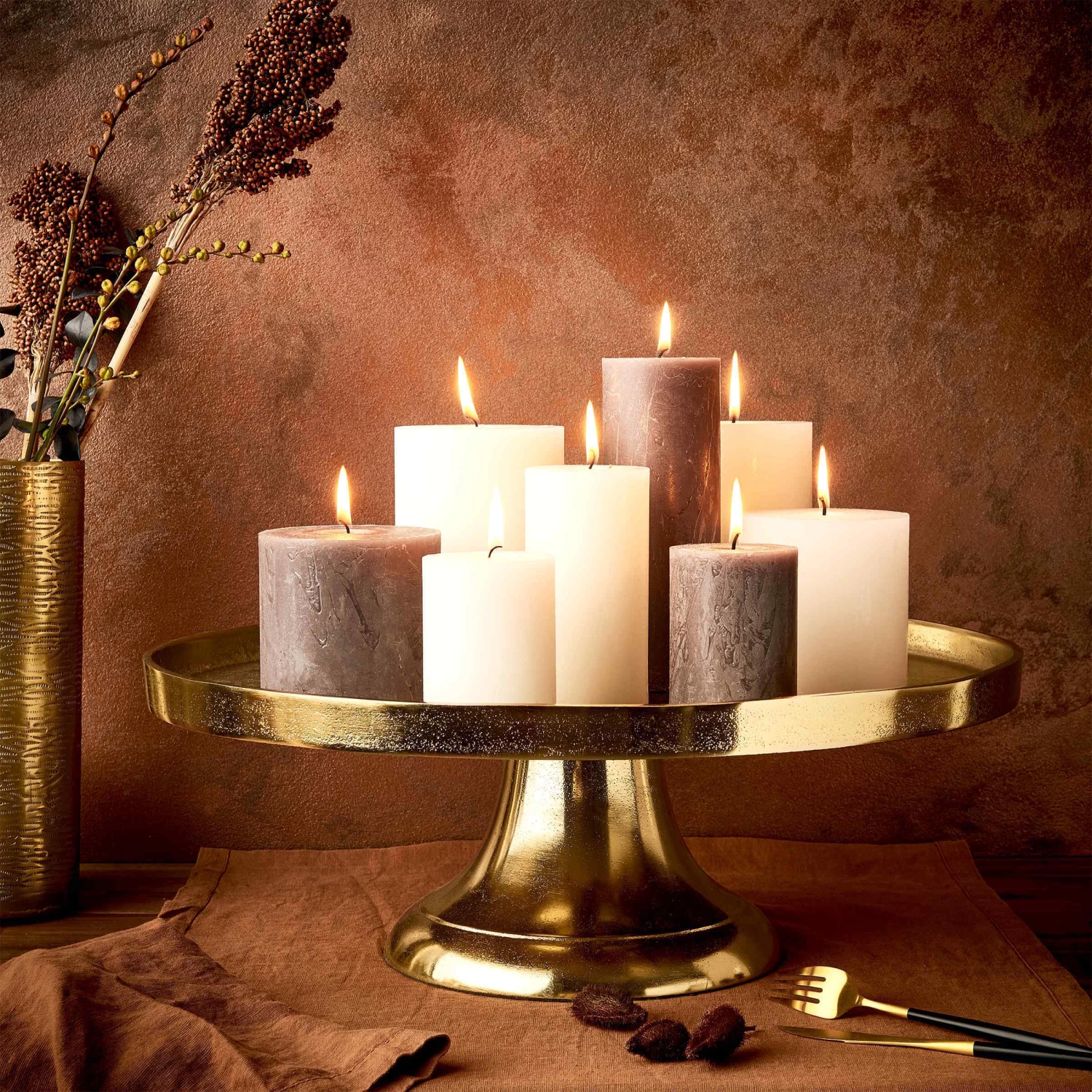 Deko-Teller Mit Fuß Ø50cm BANQUET In Gold – Bild 2