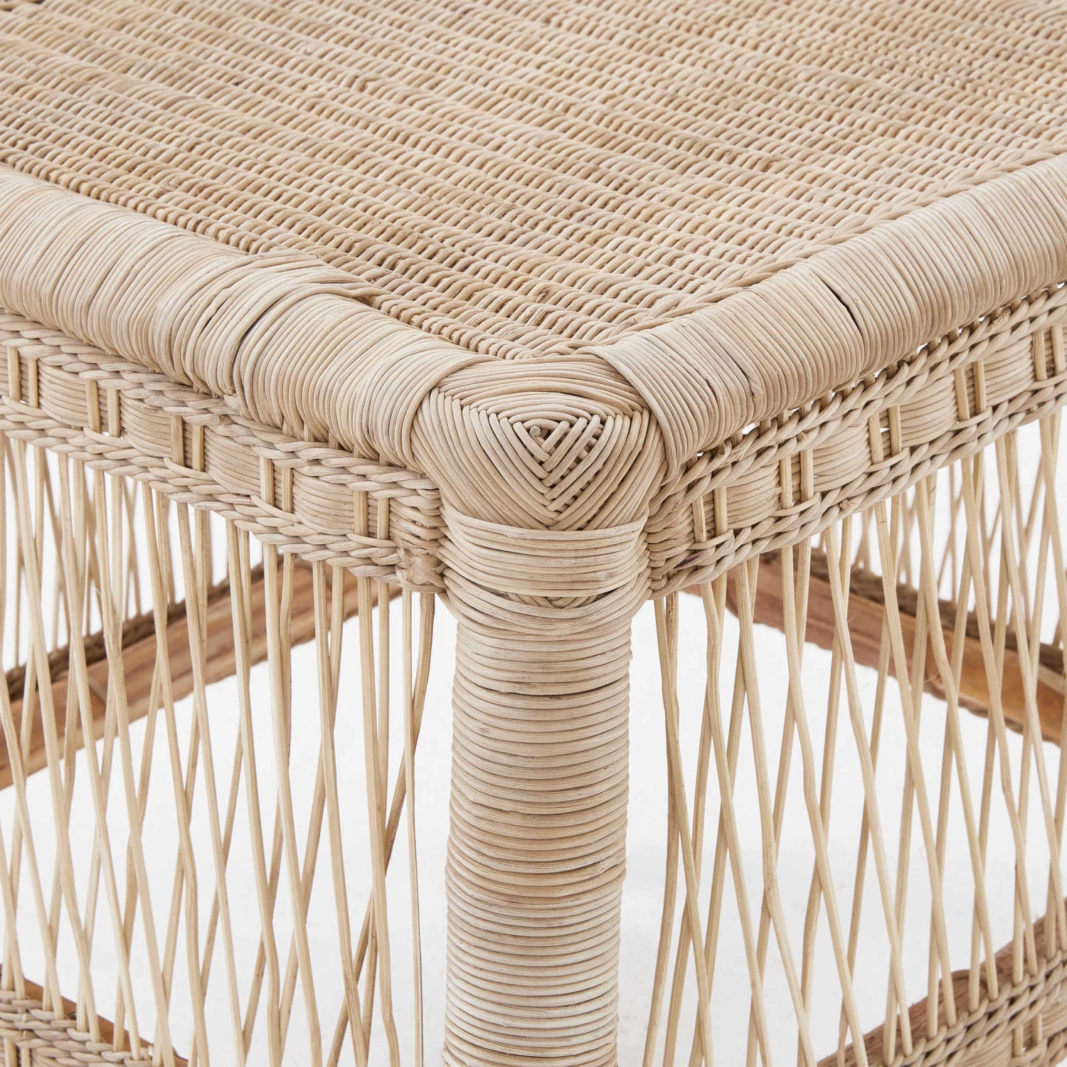 Malawi Hocker Handgeflochten BOHO LOUNGE In Natur – Bild 6