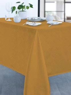 Tischdecke "Luce" I Ocker