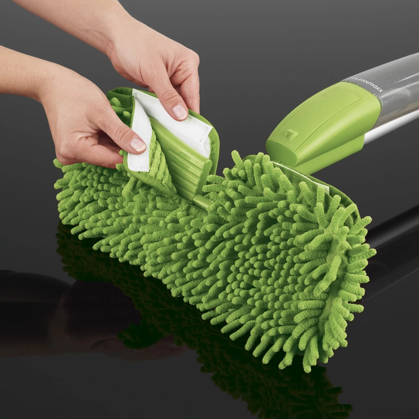 2er-Set: Ersatz-Wischtuch Für Spray-Mopp In Limegreen – Bild 5