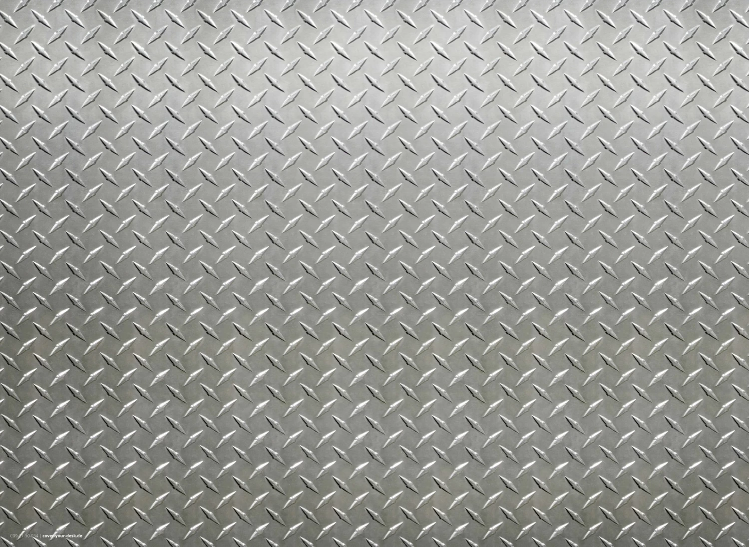 Tischsets I Platzsets Abwaschbar - Stahlblech Riffel Muster - Aus Erstklassigem Vinyl (Kunststoff Ð BPA-frei) - 4 Stück - 44 X 32 Cm - Rutschfeste Tischdekoration