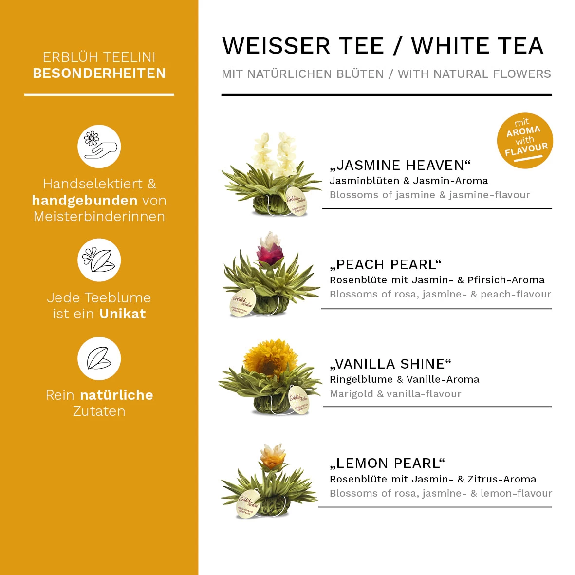 36er Pack: ErblühTeelini Weißtee – Bild 2