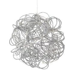 Deko-Kugel Mit LED In Silber