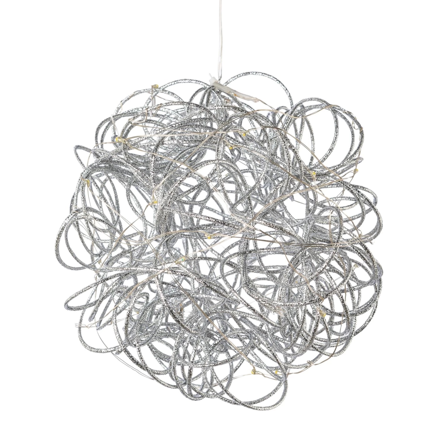 Deko-Kugel Mit LED In Silber