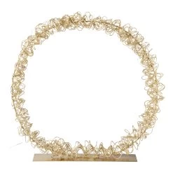 Deko-Objekt Ring Mit LED In Gold