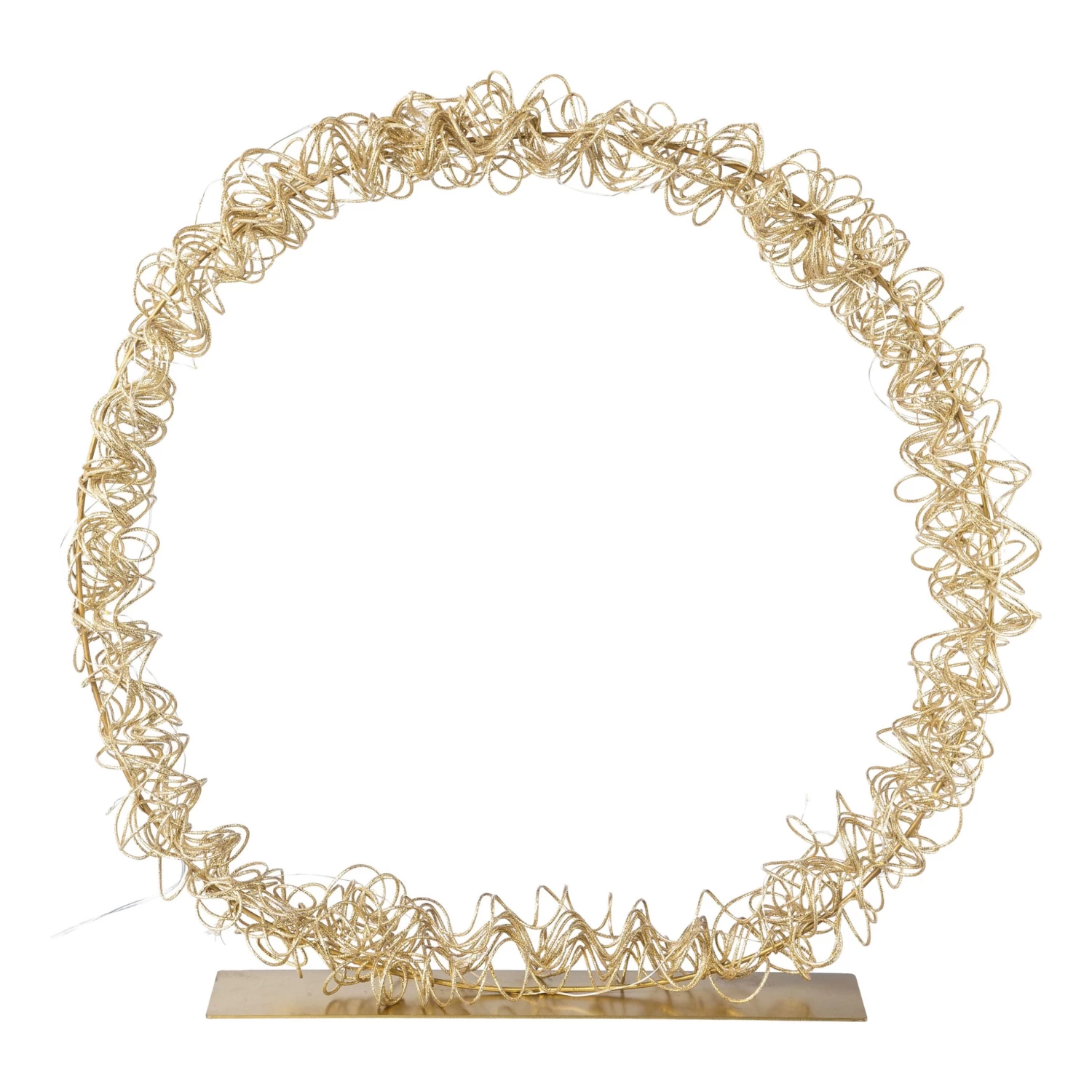 Deko-Objekt Ring Mit LED In Gold