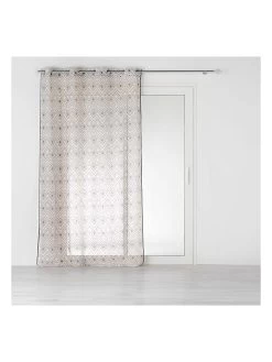 Gardine "Nailka" In Beige/ Schwarz