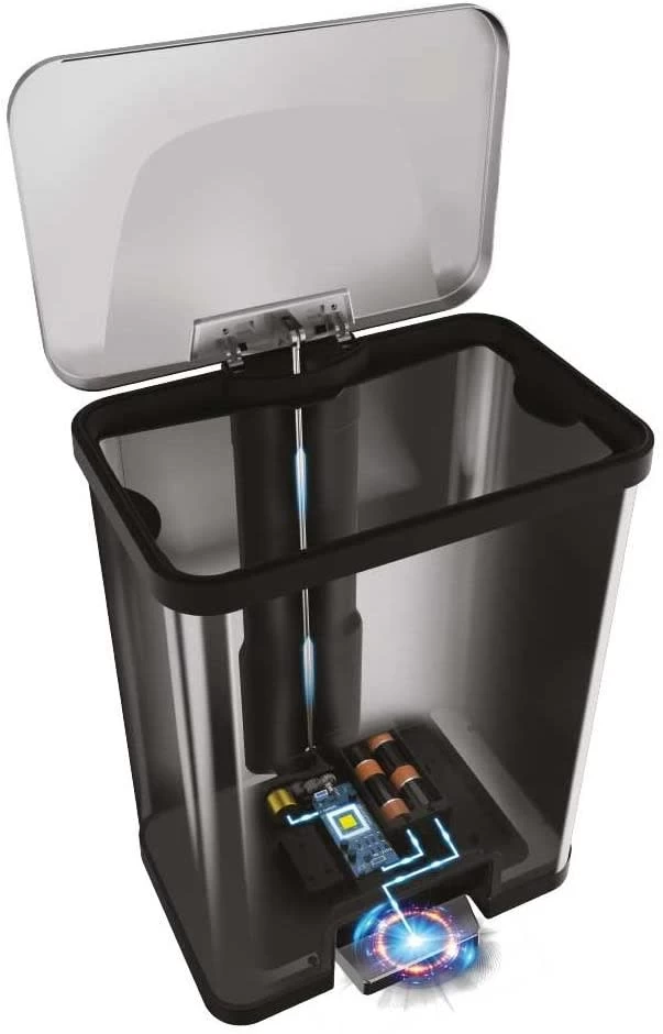 Abfalleimer Mit Elektronischem Deckel "Power Step" 38 L In Brushed – Bild 3