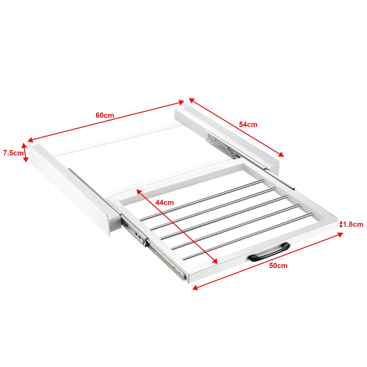 Verbindungsrahmen Mit Handtuchhalter In Weiß (H)7.5cm – Bild 2