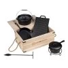 Dutch Oven Kochtopf Set 9teilig In Schwarz