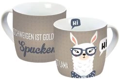 Tasse Lama Spucken In Beige - 300 Ml