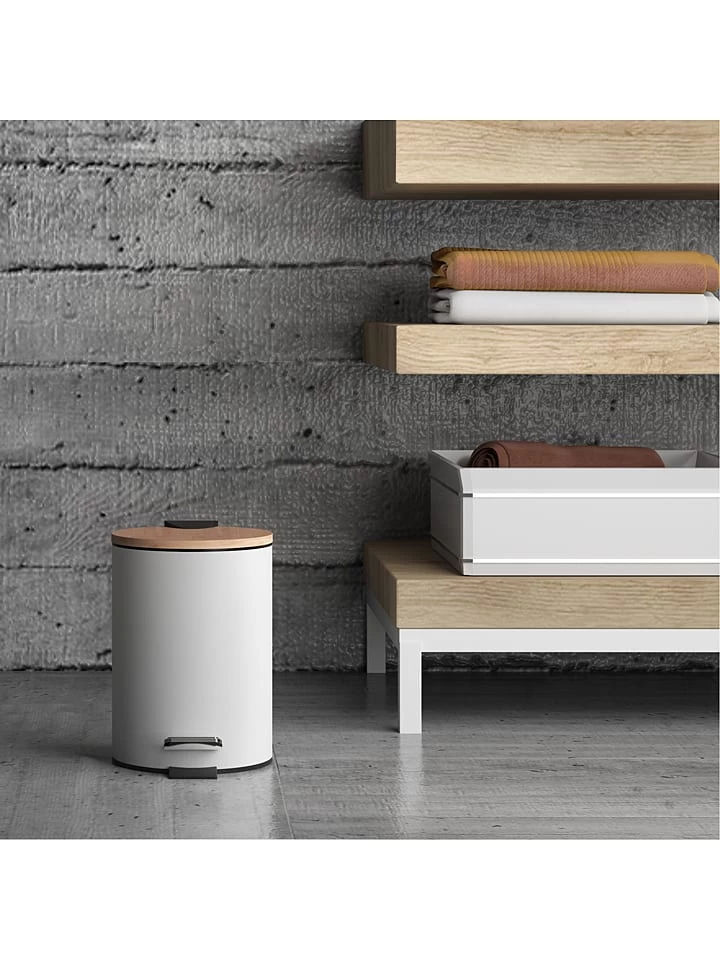 Treteimer "Kenta" In Weiß - 5 L – Bild 5