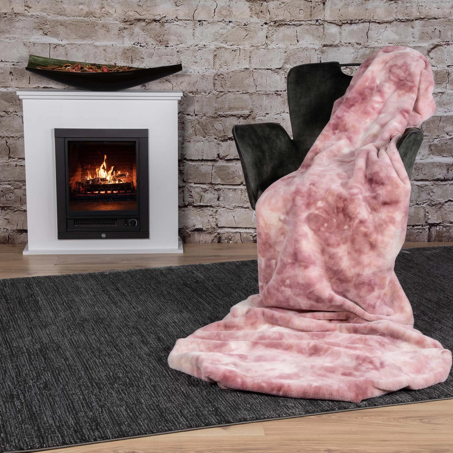 Batik Wohndecke RUMBA In Der Farbe Pink (rosa) – Bild 2