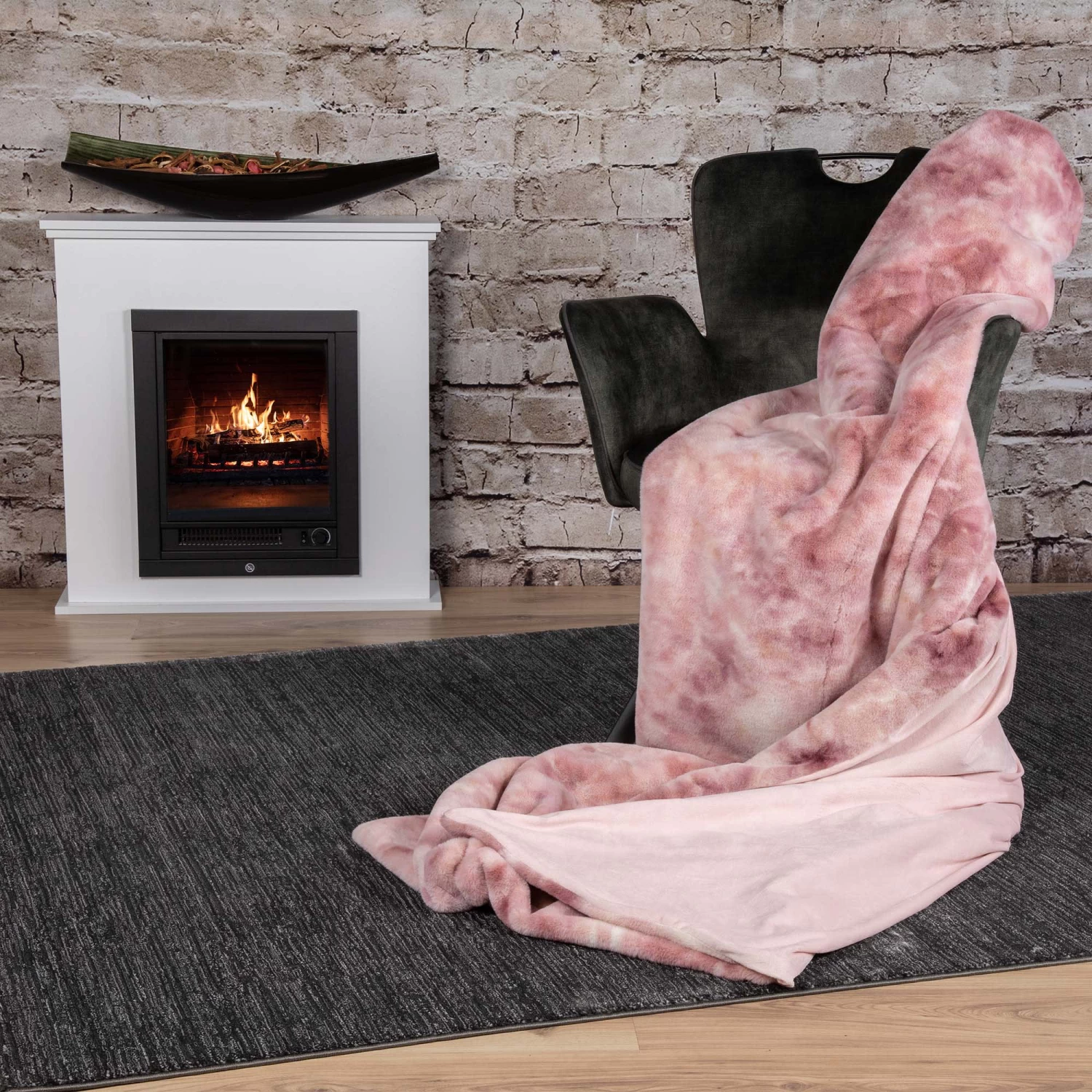 Batik Wohndecke RUMBA In Der Farbe Pink (rosa) – Bild 3