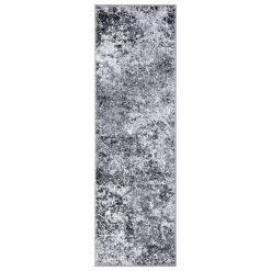 Kurzflor Läufer Fundido Anthrazit Grau Creme