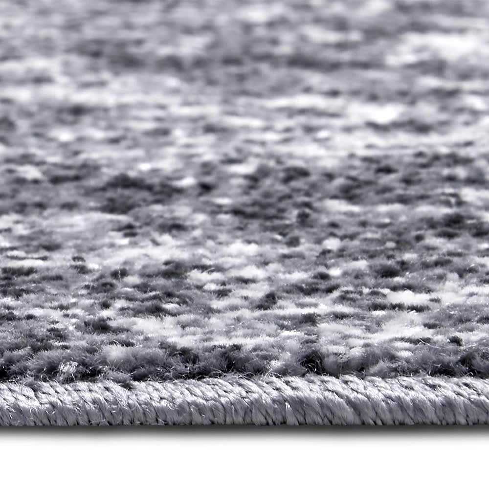 Kurzflor Läufer Fundido Anthrazit Grau Creme – Bild 4