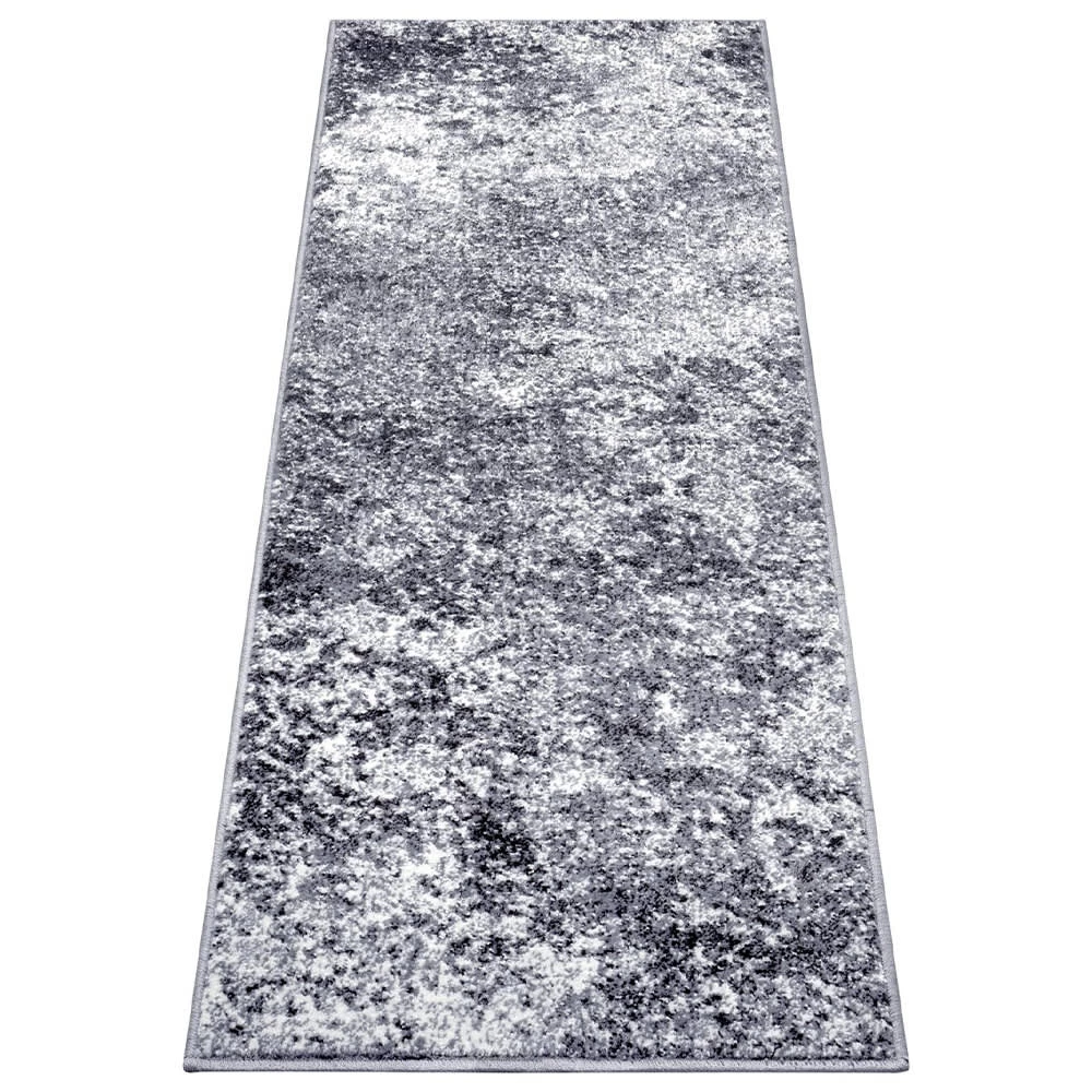 Kurzflor Läufer Fundido Anthrazit Grau Creme – Bild 6