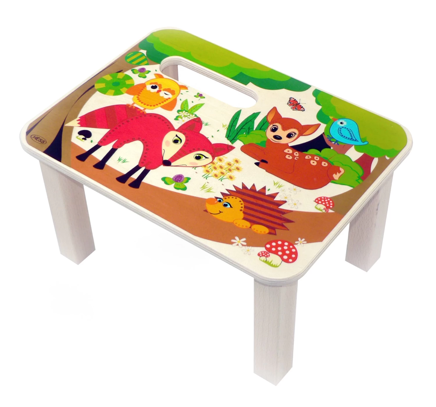 Fußbank "Waldtiere" In Bunt
