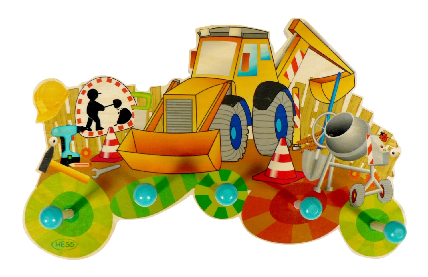 Garderobe "Baustelle" In Bunt