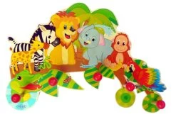 Garderobe "Dschungeltiere" In Bunt