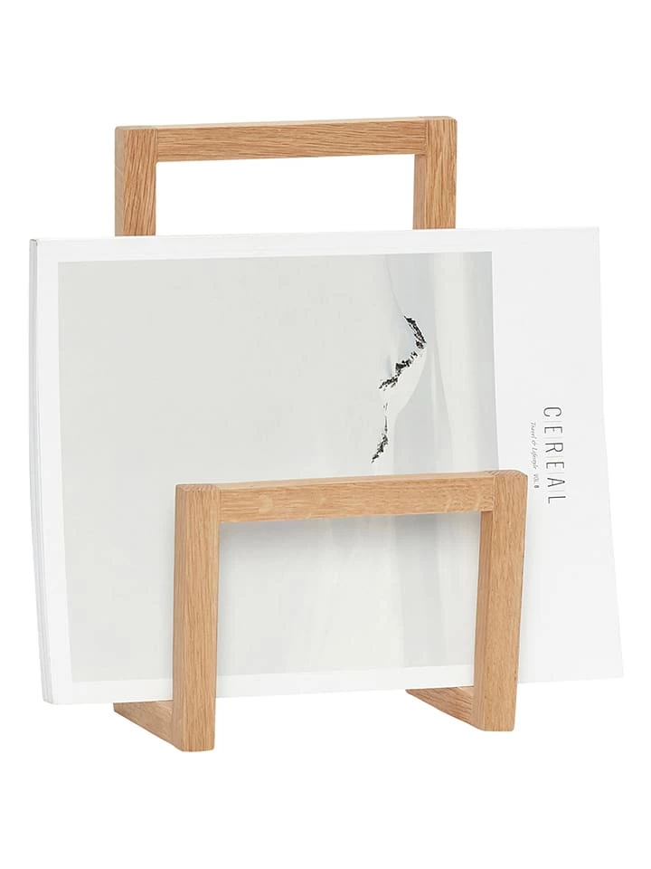 Zeitschriftenhalter "Market" In Hellbraun - (B)17 X (H)27 X (T)10 Cm – Bild 2