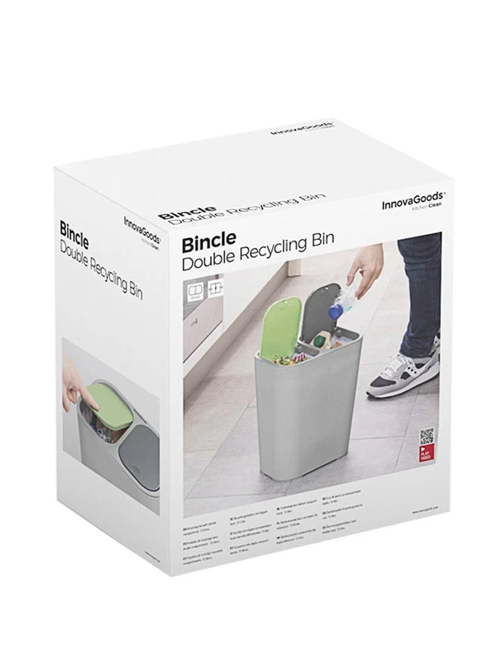 Innovagoods Abfalleimer In Grau - 15 L – Bild 4