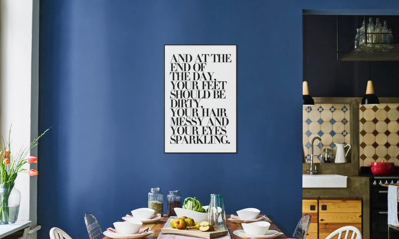 Poster In Kunststoffrahmen "At The End Of The Day Your Feet Should Be" In Bunt – Bild 4