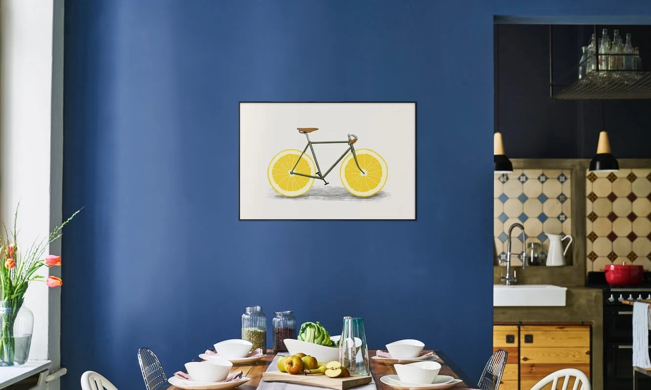 Poster In Kunststoffrahmen "Zest" In Cremeweiß & Gelb – Bild 4