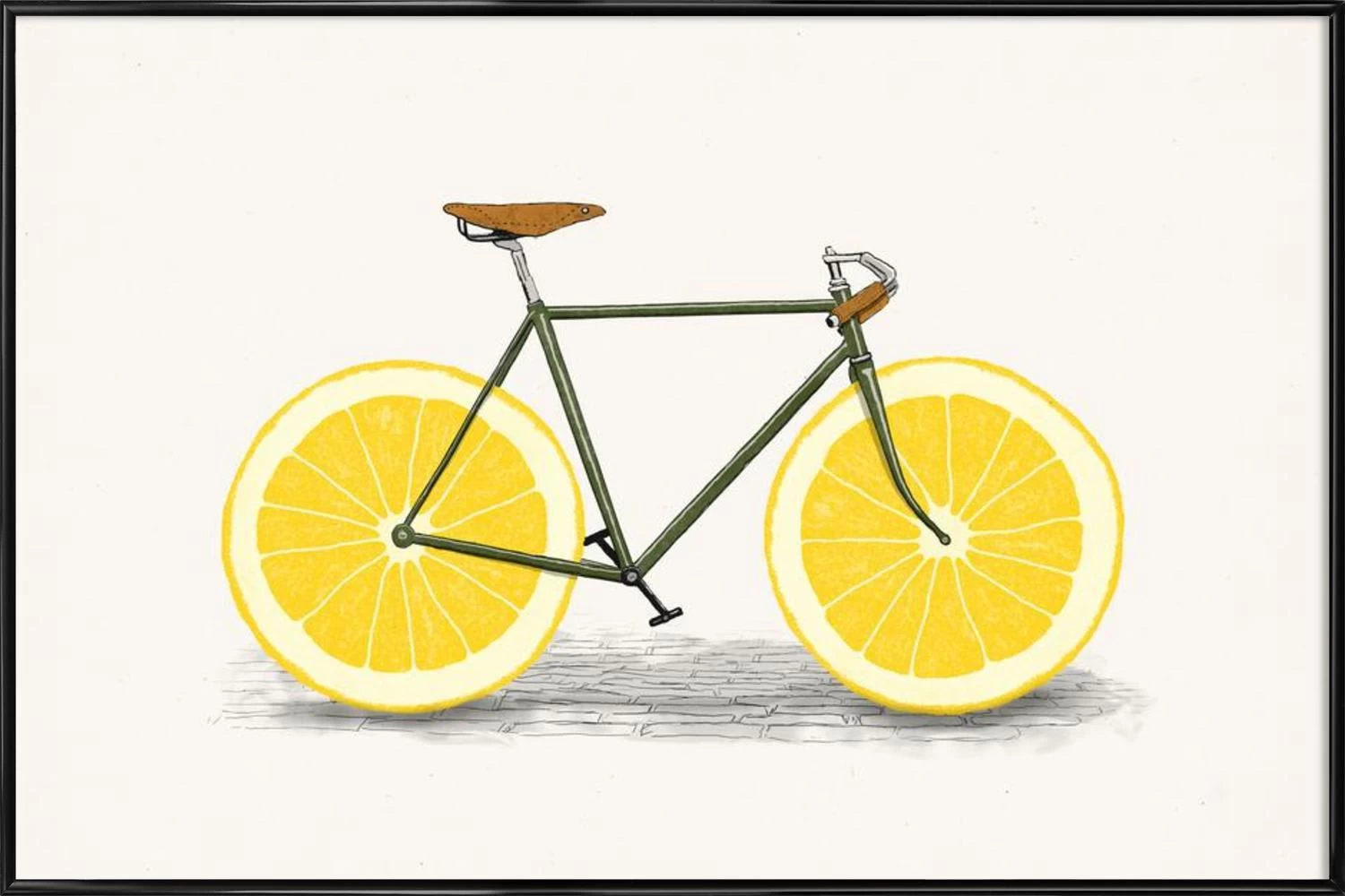 Poster In Kunststoffrahmen "Zest" In Cremeweiß & Gelb