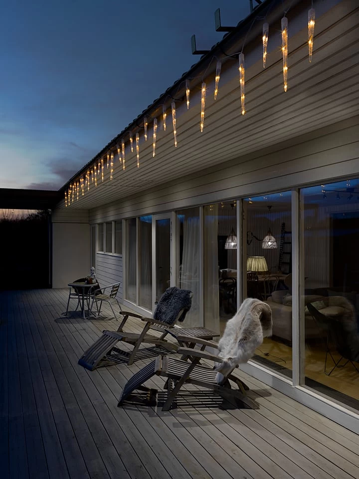 Konstsmide LED-Lichtervorhang "Eisregen" In Warmweiß - (L)13,75 M – Bild 3