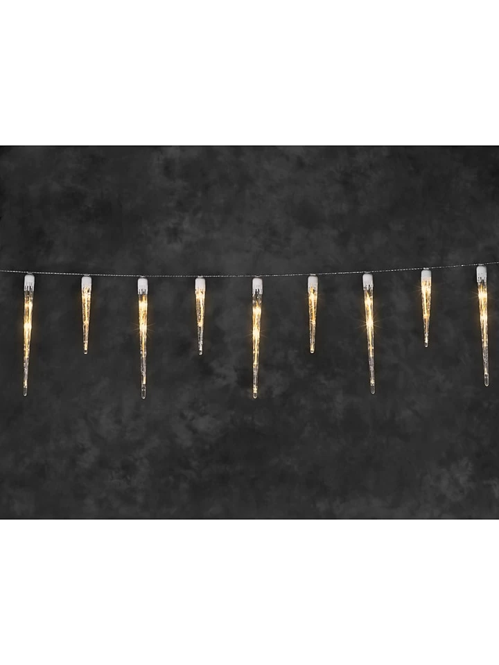 Konstsmide LED-Lichtervorhang "Eisregen" In Warmweiß - (L)13,75 M