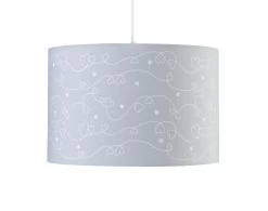 Hängelampe HERZ Silbergrau/weiß