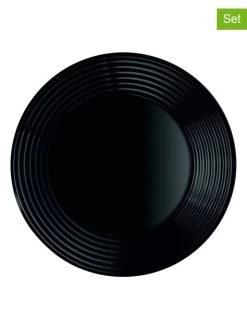 Luminarc 6er-Set: Suppenteller "Harena" In Schwarz - Ø 23 Cm