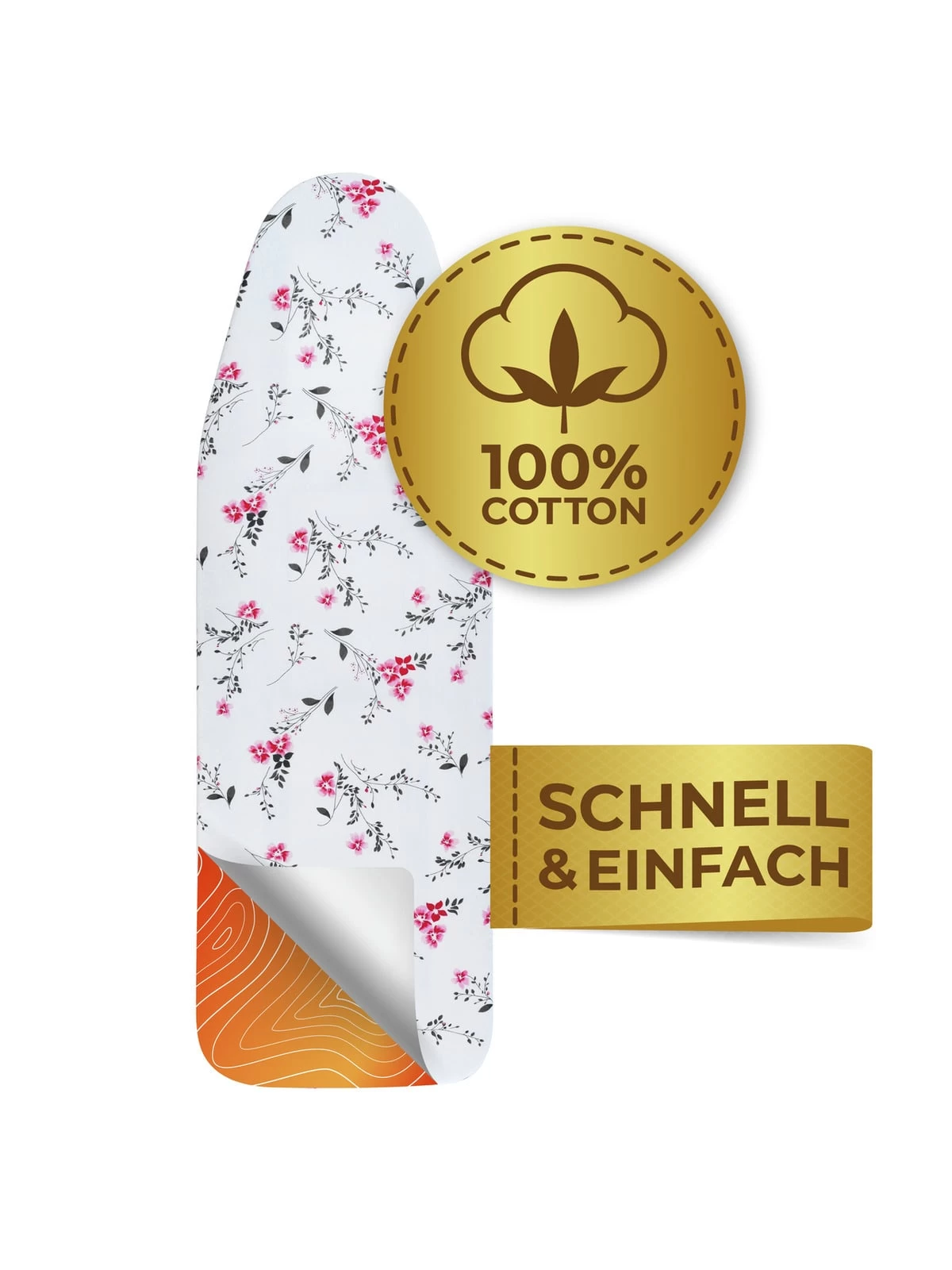 Bügeltischbezug Keramik M Floral Rot In Mehrfarbig – Bild 4