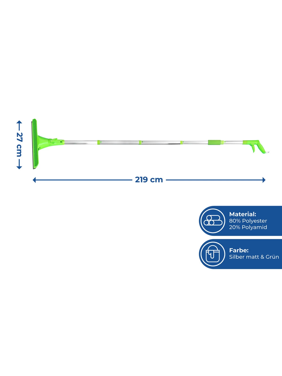 Sprüh-Fensterwischer Extra Lang In Silber – Bild 4