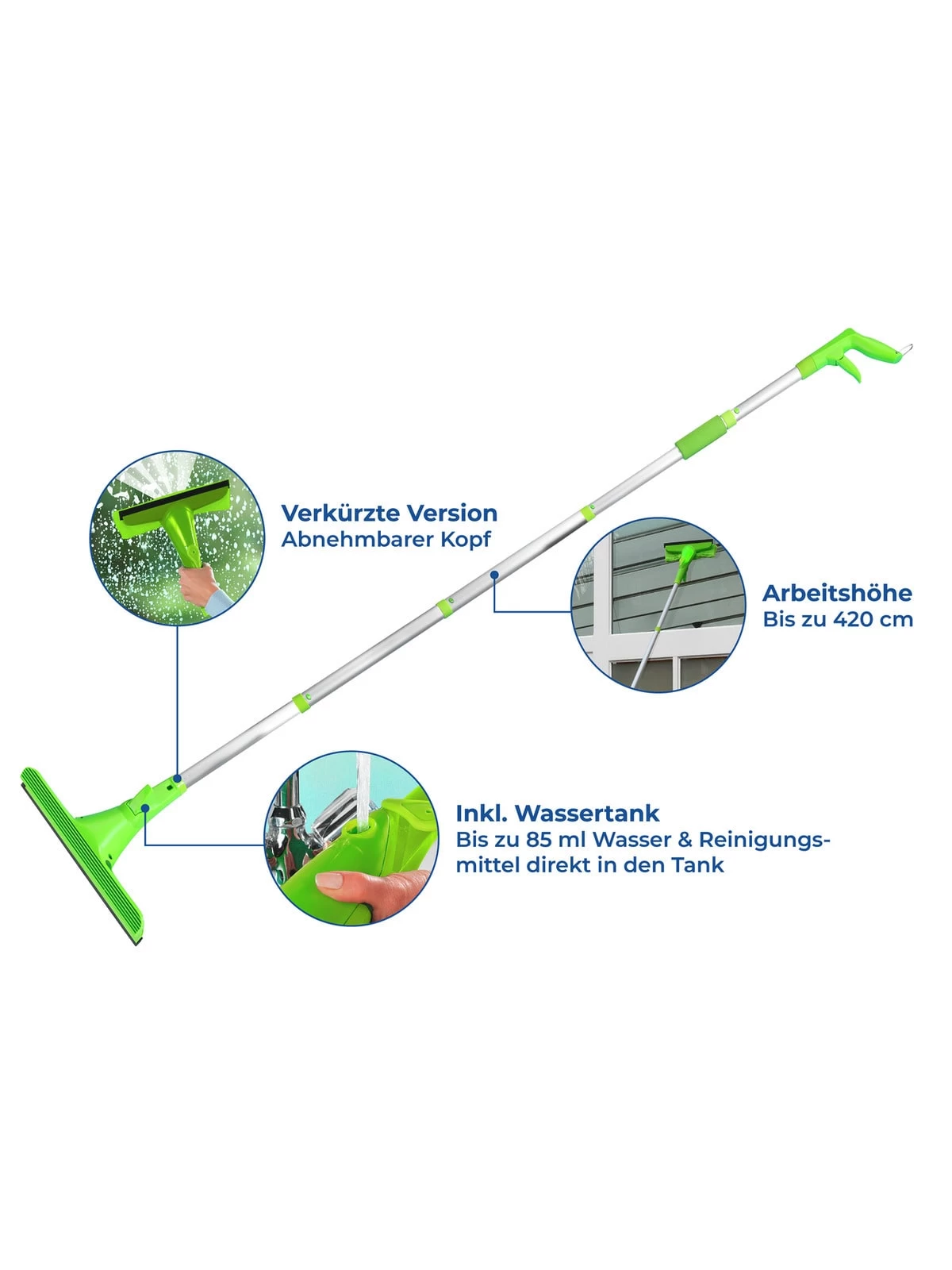 Sprüh-Fensterwischer Extra Lang In Silber – Bild 5