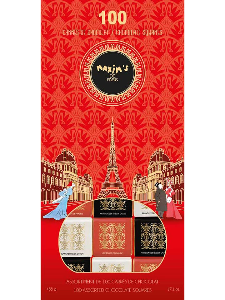 Schokoladenplättchen-Auswahl "100 Assorted Chocolate Squares" - 485 G
