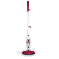 Dampfbesen In Weiß / Rot