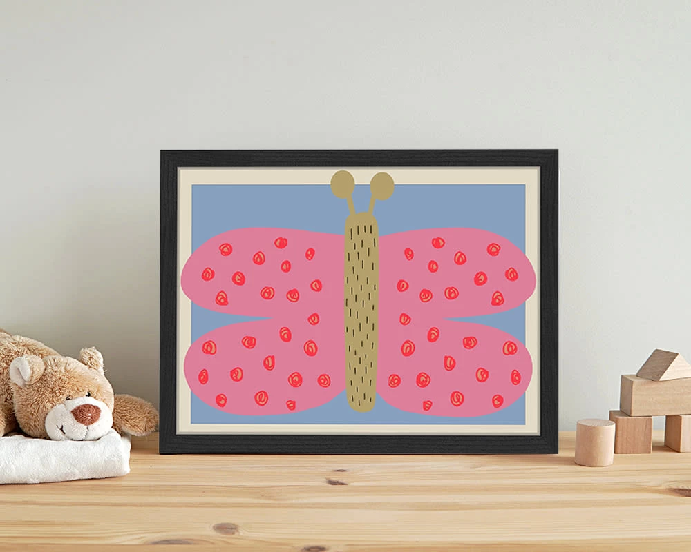 Wandbild " Schmetterling " In Schwartz – Bild 2