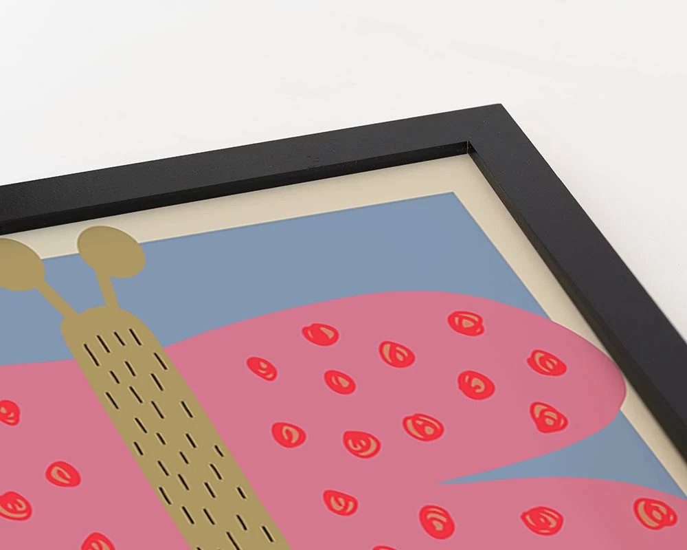 Wandbild " Schmetterling " In Schwartz – Bild 3